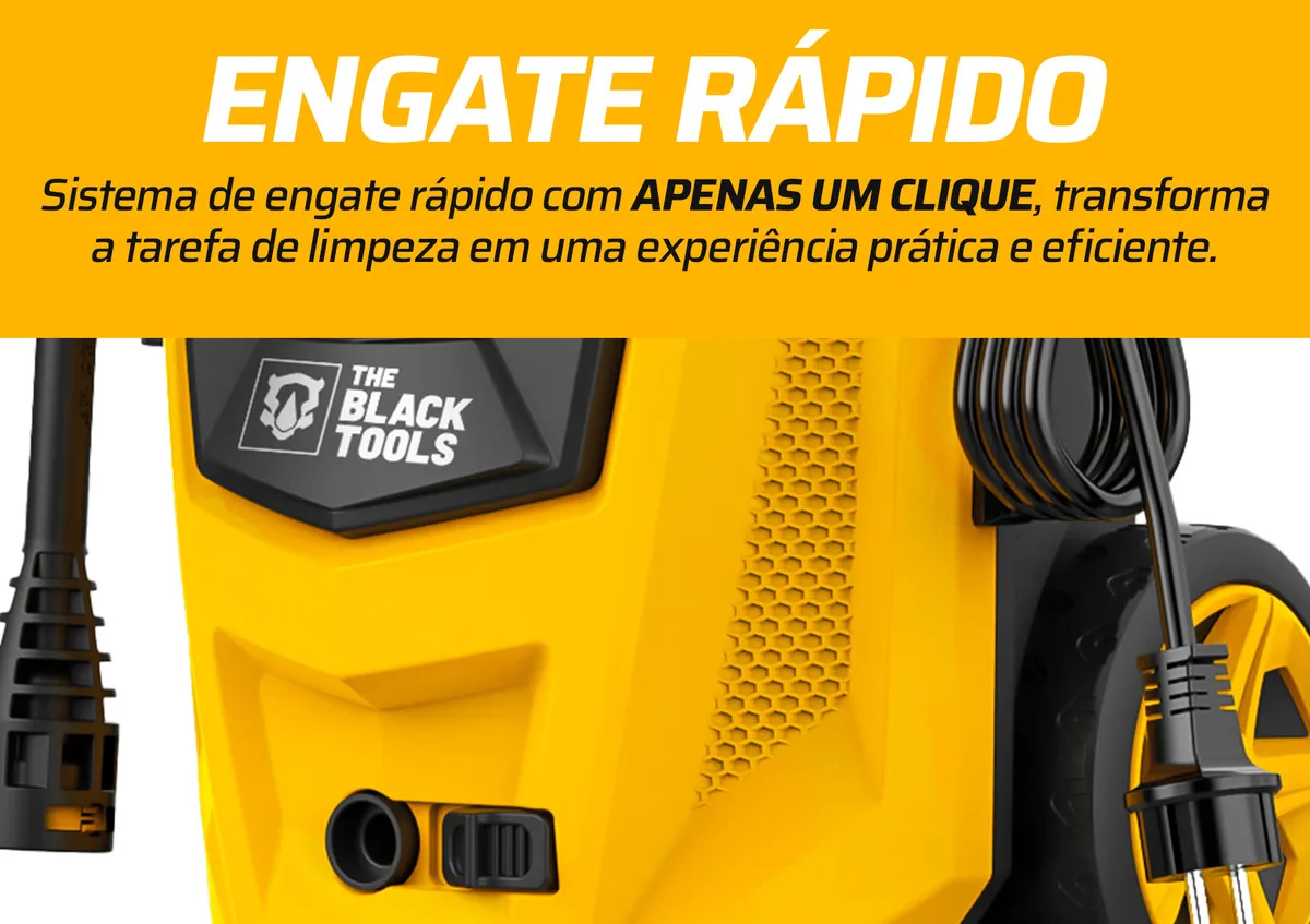 Lavadora de Alta Pressão The Black Tools TBLV175 – Potência e Versatilidade no Dia a Dia