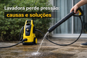 Lavadora perde pressão causas e soluções