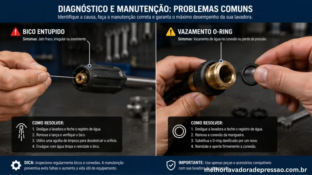 Manutenção preventiva no Curso de Lavadora de Alta Pressão