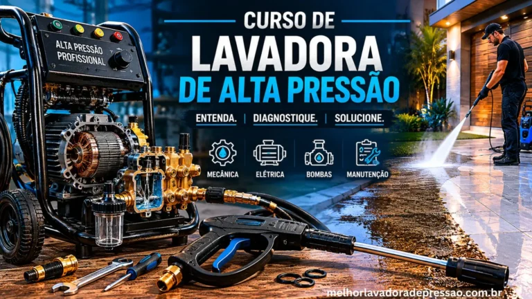 Curso de Lavadora de Alta Pressão - Como usar os bicos e acessórios corretamente.